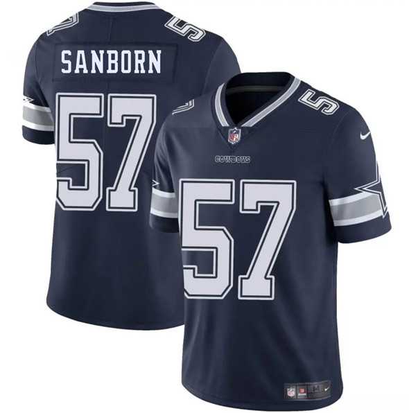 Men & Women & Youth Dallas Cowboys #57 Jack Sanborn Navy 2025 Vapor Untouchable Limited Stitched Jersey
